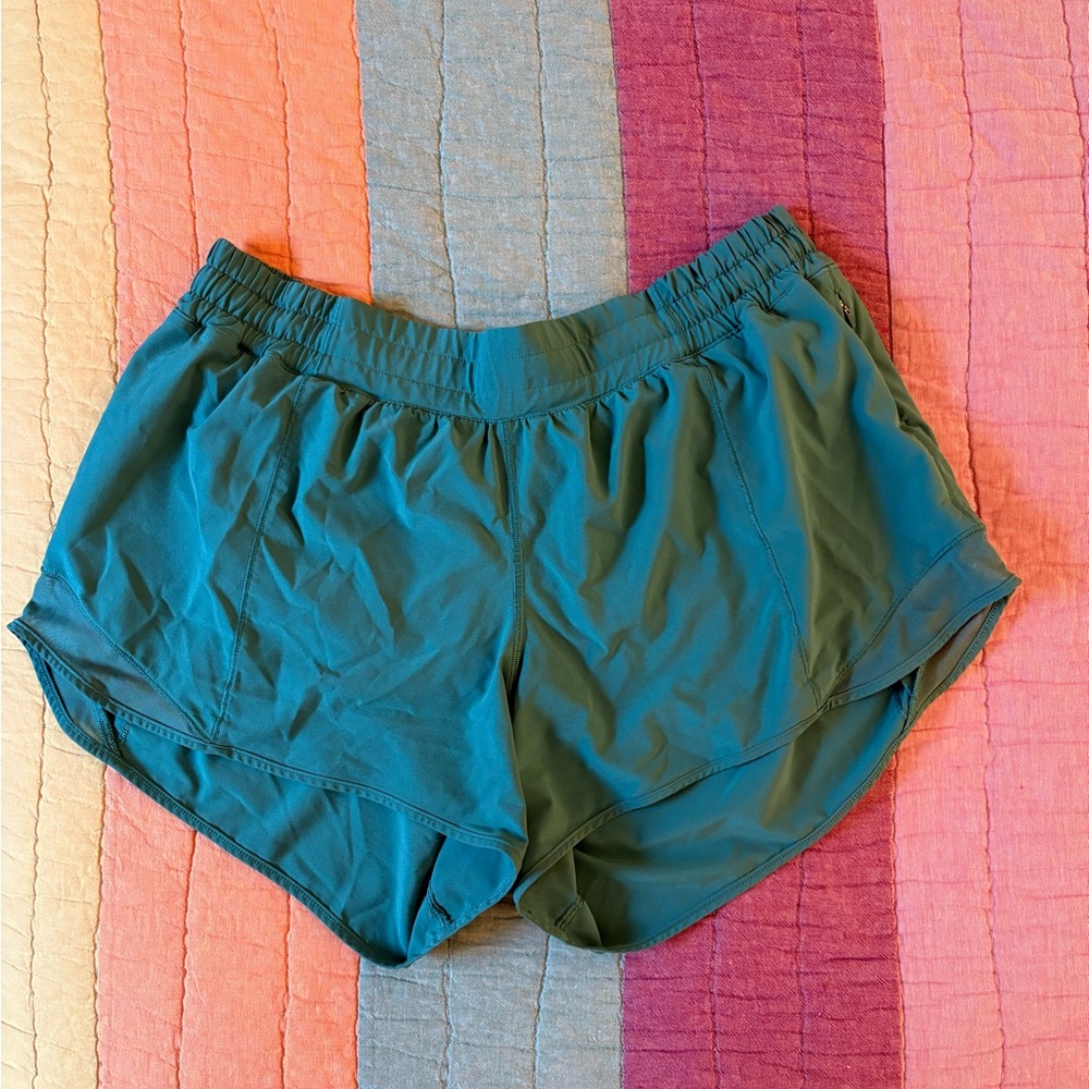 Women's Teal Lululemon Running Shorts